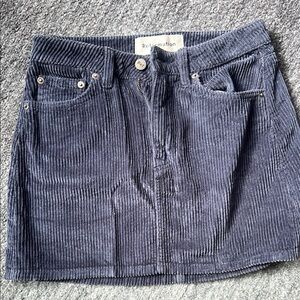 Reformation Blue Ribbed Mini Skirt Casual